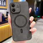 Lambskin Faux Leather Magnetic Phone Case, For iPhone 14 Pro Max, For iPhone 13 Pro Max, For iPhone 13 Pro, For iPhone 13, For iPhone 12, For iPhone 12 Pro Max, For iPhone 12 Pro, For iPhone 11 Pro Max