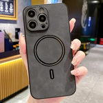 Lambskin Faux Leather Magnetic Phone Case, For iPhone 14 Pro Max, For iPhone 13 Pro Max, For iPhone 13 Pro, For iPhone 13, For iPhone 12, For iPhone 12 Pro Max, For iPhone 12 Pro, For iPhone 11 Pro Max