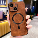 Lambskin Faux Leather Magnetic Phone Case, For iPhone 14 Pro Max, For iPhone 13 Pro Max, For iPhone 13 Pro, For iPhone 13, For iPhone 12, For iPhone 12 Pro Max, For iPhone 12 Pro, For iPhone 11 Pro Max