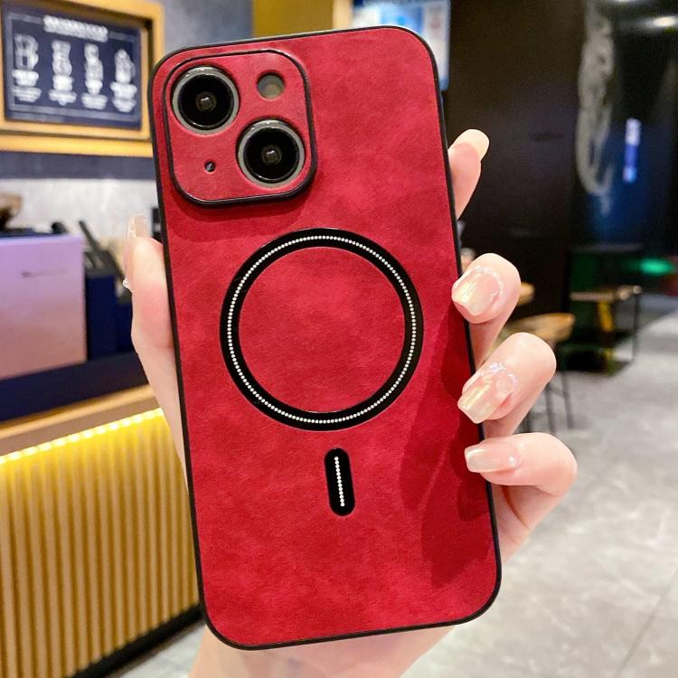 Lambskin Faux Leather Magnetic Phone Case, For iPhone 14 Pro Max, For iPhone 13 Pro Max, For iPhone 13 Pro, For iPhone 13, For iPhone 12, For iPhone 12 Pro Max, For iPhone 12 Pro, For iPhone 11 Pro Max