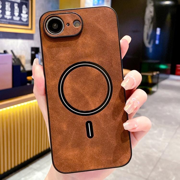 غطاء هاتف مغناطيسي من الجلد الصناعي بنمط جلد الحمل، لهواتف iPhone 17e / 16e، iPhone 17 Pro Max، iPhone 17 Pro، iPhone 17، iPhone Air، iPhone 16 Pro Max، iPhone 16 Pro، iPhone 16 Plus