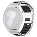 xDfind Flat-head Dual-color Silicone Watch Band, For Galaxy Watch Ultra2 2026 / 2025 / 1 2024, For Galaxy Watch9 / 8 / 8 Classic, For Samsung Galaxy Watch7 / FE / 6 / 5 / 4