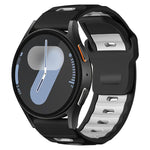 xDfind Flat-head Dual-color Silicone Watch Band, For Galaxy Watch Ultra2 2026 / 2025 / 1 2024, For Galaxy Watch9 / 8 / 8 Classic, For Samsung Galaxy Watch7 / FE / 6 / 5 / 4