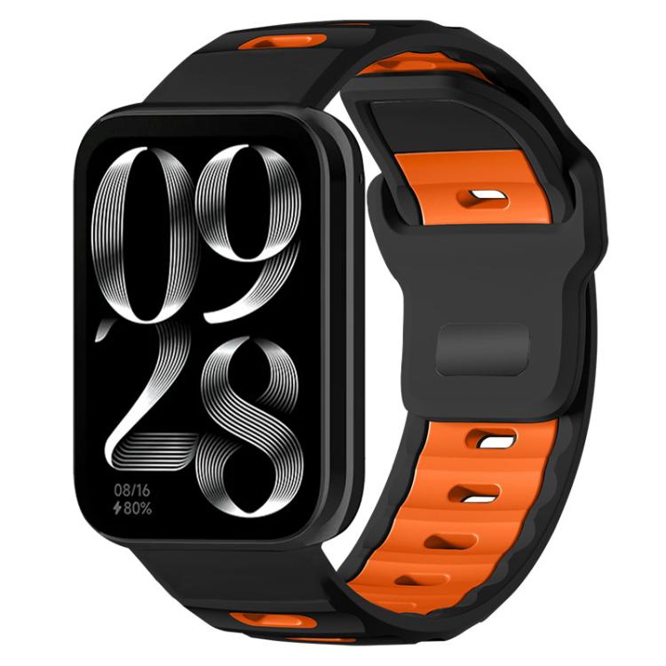 xDfind Flat-head Dual-color Silicone Watch Band, For Xiaomi Band 10 Pro / 9 Pro / Redmi Watch 6, For Redmi Watch 3 Active / Watch 3 Lite, For Redmi Watch 3