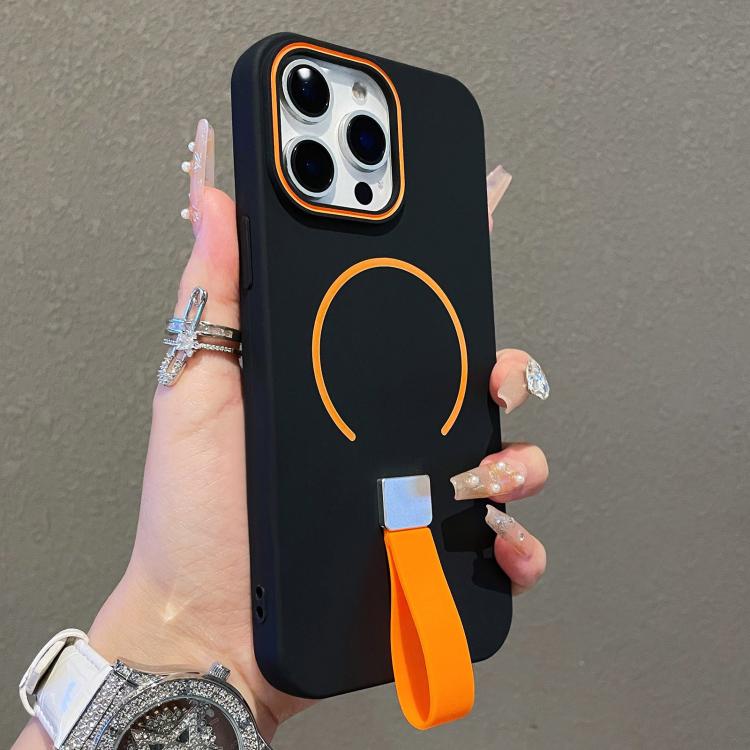 Skin-feel Magnetic TPU Phone Case with Silicone Strap, For iPhone 14 Pro Max, For iPhone 13 Pro Max, For iPhone 13 Pro, For iPhone 13, For iPhone 12 / 12 Pro, For iPhone 12 Pro Max, For iPhone 11 Pro Max, For iPhone 11, For iPhone 11 Pro