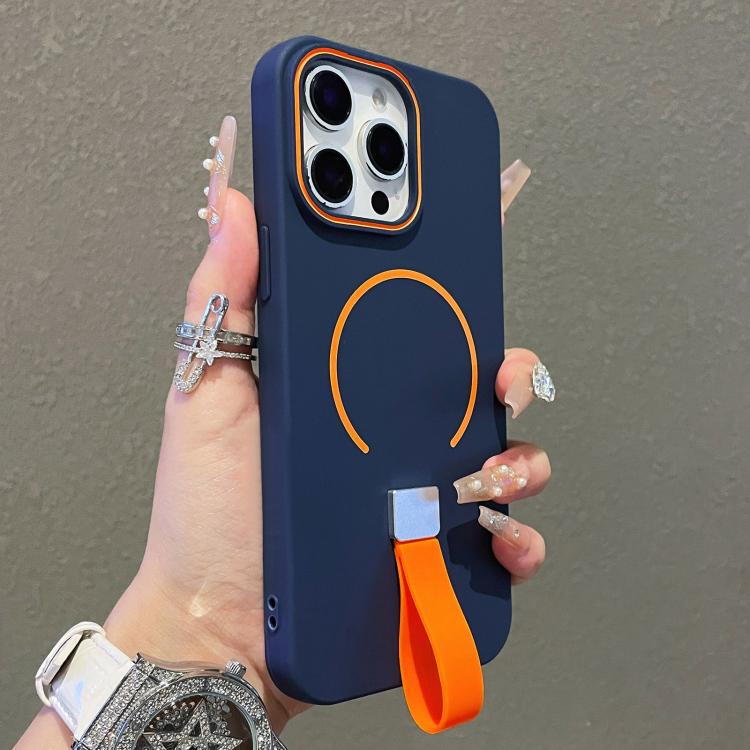 Skin-feel Magnetic TPU Phone Case with Silicone Strap, For iPhone 14 Pro Max, For iPhone 13 Pro Max, For iPhone 13 Pro, For iPhone 13, For iPhone 12 / 12 Pro, For iPhone 12 Pro Max, For iPhone 11 Pro Max, For iPhone 11, For iPhone 11 Pro