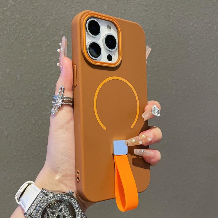 Skin-feel Magnetic TPU Phone Case with Silicone Strap, For iPhone 14 Pro Max, For iPhone 13 Pro Max, For iPhone 13 Pro, For iPhone 13, For iPhone 12 / 12 Pro, For iPhone 12 Pro Max, For iPhone 11 Pro Max, For iPhone 11, For iPhone 11 Pro