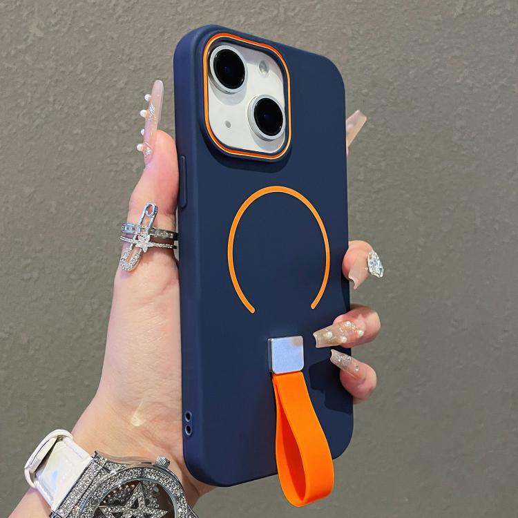Skin-feel Magnetic TPU Phone Case with Silicone Strap, For iPhone 14 Pro Max, For iPhone 13 Pro Max, For iPhone 13 Pro, For iPhone 13, For iPhone 12 / 12 Pro, For iPhone 12 Pro Max, For iPhone 11 Pro Max, For iPhone 11, For iPhone 11 Pro