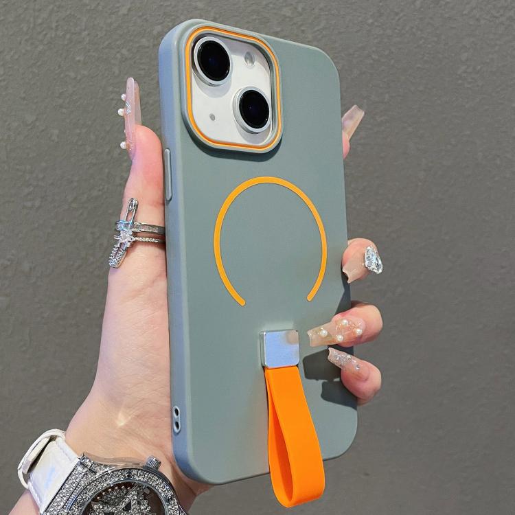Skin-feel Magnetic TPU Phone Case with Silicone Strap, For iPhone 14 Pro Max, For iPhone 13 Pro Max, For iPhone 13 Pro, For iPhone 13, For iPhone 12 / 12 Pro, For iPhone 12 Pro Max, For iPhone 11 Pro Max, For iPhone 11, For iPhone 11 Pro