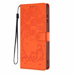 Tree Cat Embossed Flip Vegan Leather Phone Case, For iPhone 17e / 16e, For iPhone 17 Pro Max, For iPhone 17 Pro, For iPhone 17, For iPhone Air, For iPhone 16 Pro Max