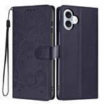 غطاء هاتف من الجلد النباتي بنقشة قطة الشجرة مع غطاء قابل للطي، لهواتف iPhone 16 Pro، iPhone 16 Plus، iPhone 16، iPhone 15 Pro Max، iPhone 15 Pro، iPhone 15 Plus