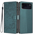 Tree Cat Embossed Flip Vegan Leather Phone Case, For iPhone 18 Pro, For iPhone 18 Pro Max, For iPhone 17e / 16e, For iPhone 17 Pro Max, For iPhone 17 Pro, For iPhone 17
