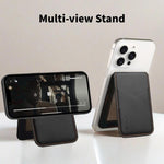 ESEBLE S2 Faux Leather Texture Magnetic RFID Mobile Phone Card Slots Holder