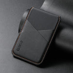 ESEBLE S3 Color Blocked Faux Leather Texture Magnetic RFID Mobile Phone Card Slots Holder