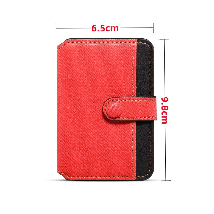 ESEBLE Adhesive Style Color Blocked Folding Mobile Phone Card Slots Holder