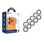 XDcase 5pcs Armor Full-Coverage Frosted Metal Camera Lens Ring Film, For iPhone 17