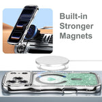 Wavy Frame Star Diamond Electroplate TPU Glitter Heart Magnetic Phone Case, For iPhone 17 Pro Max, For iPhone 17 Pro, For iPhone 17, For iPhone 16 Pro Max, For iPhone 16 Pro, For iPhone 16
