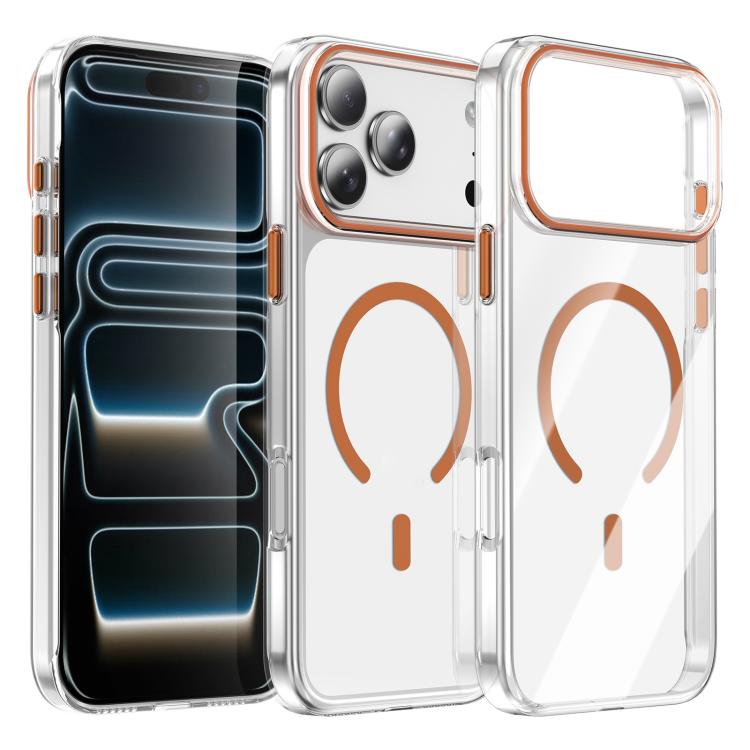 غطاء هاتف مغناطيسي شفاف من Kemeng PC، لهواتف iPhone 17 Pro Max، iPhone 17 Pro
