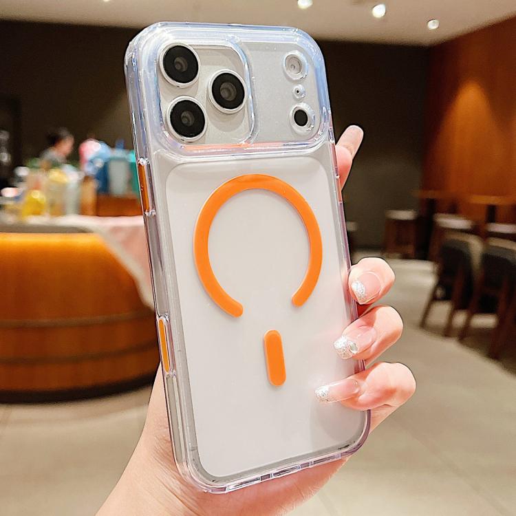 Frosted PC Hybrid TPU Magnetic Phone Case with AI Sensing Key, For iPhone 17 Pro Max, For iPhone 17 Pro, For iPhone 17, For iPhone Air, For iPhone 16 Pro Max, For iPhone 16 Pro, For iPhone 16