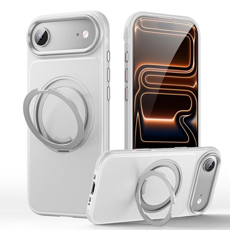 Leather Texture 360 Degrees Rotating Magnetic Holder Phone Case, For iPhone 18 Pro, For iPhone 18 Pro Max, For iPhone 17 Pro Max, For iPhone 17 Pro, For iPhone 17, For iPhone Air, For iPhone 16 Pro Max, For iPhone 16 Pro, For iPhone 16 Plus, For iPhone 16