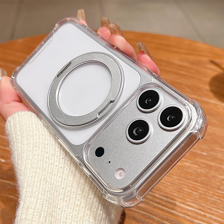 غطاء هاتف مغناطيسي مقاوم للصدمات مع حامل دوار 360 درجة وأربع زوايا، لهواتف iPhone 17 Pro Max، iPhone 17 Pro، iPhone 17، iPhone Air، iPhone 16 Pro Max، iPhone 16 Pro، iPhone 16 Plus، iPhone 16، iPhone 15 Pro M...