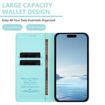 Cute Cats Embossed Magnetic RFID Vegan Leather Phone Case, For iPhone 17e / 16e, For iPhone 17 Pro Max, For iPhone 17 Pro, For iPhone 17