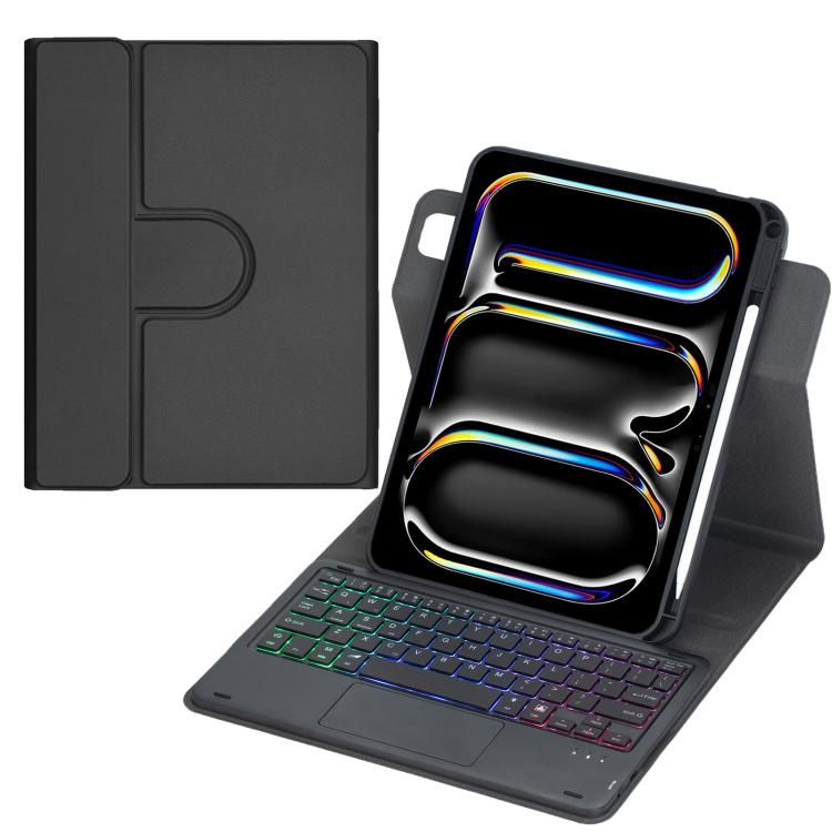 360-degree Rotation Backlight Bluetooth Keyboard Leather Tablet Case with Touchpad, For iPad Pro 11 2025 / 2024, For iPad 2025 / 2022, For iPad Air 11 2025 / iPad Pro 11 2022, For iPad 10.2 2021 / 2019 / iPad Air 3