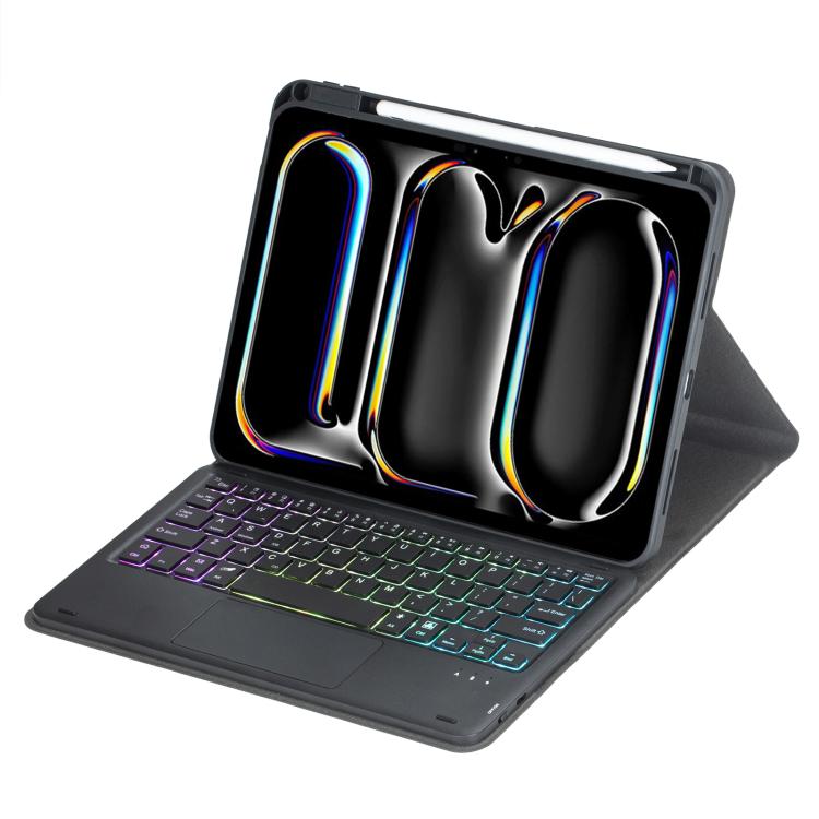 360-degree Rotation Backlight Bluetooth Keyboard Leather Tablet Case with Touchpad, For iPad Pro 11 2025 / 2024, For iPad 2025 / 2022, For iPad Air 11 2025 / iPad Pro 11 2022, For iPad 10.2 2021 / 2019 / iPad Air 3