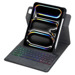 360-degree Rotation Backlight Bluetooth Keyboard Leather Tablet Case with Touchpad, For iPad Pro 11 2025 / 2024, For iPad 2025 / 2022, For iPad Air 11 2025 / iPad Pro 11 2022, For iPad 10.2 2021 / 2019 / iPad Air 3