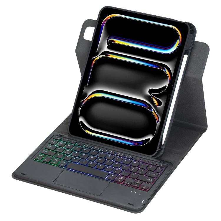 360-degree Rotation Backlight Bluetooth Keyboard Leather Tablet Case with Touchpad, For iPad Pro 11 2025 / 2024, For iPad 2025 / 2022, For iPad Air 11 2025 / iPad Pro 11 2022, For iPad 10.2 2021 / 2019 / iPad Air 3