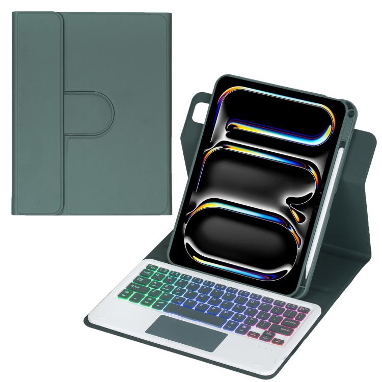360-degree Rotation Backlight Bluetooth Keyboard Leather Tablet Case with Touchpad, For iPad Pro 11 2025 / 2024, For iPad 2025 / 2022, For iPad Air 11 2025 / iPad Pro 11 2022, For iPad 10.2 2021 / 2019 / iPad Air 3