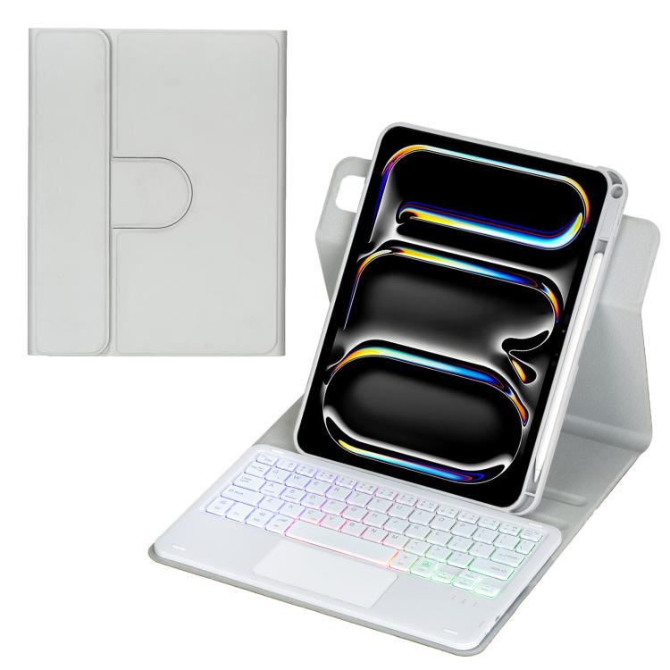 360-degree Rotation Backlight Bluetooth Keyboard Leather Tablet Case with Touchpad, For iPad Pro 11 2025 / 2024, For iPad 2025 / 2022, For iPad Air 11 2025 / iPad Pro 11 2022, For iPad 10.2 2021 / 2019 / iPad Air 3