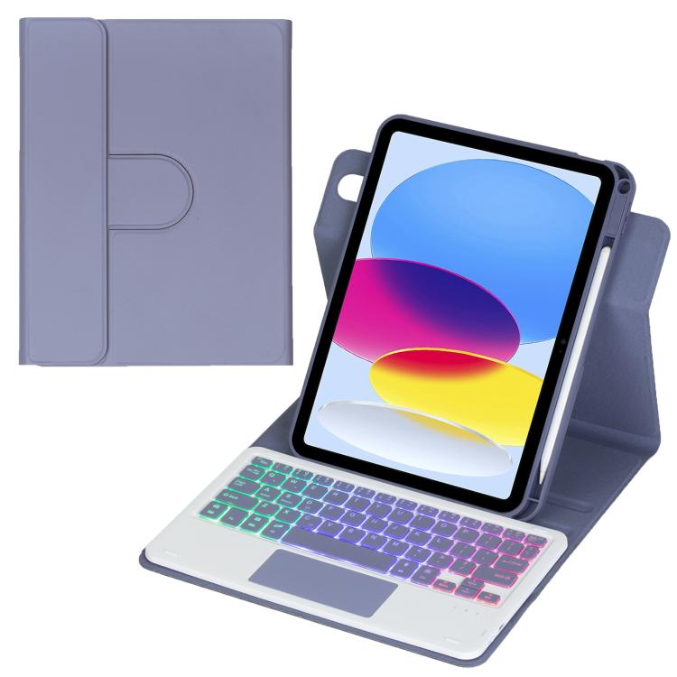 360-degree Rotation Backlight Bluetooth Keyboard Leather Tablet Case with Touchpad, For iPad Pro 11 2025 / 2024, For iPad 2025 / 2022, For iPad Air 11 2025 / iPad Pro 11 2022, For iPad 10.2 2021 / 2019 / iPad Air 3
