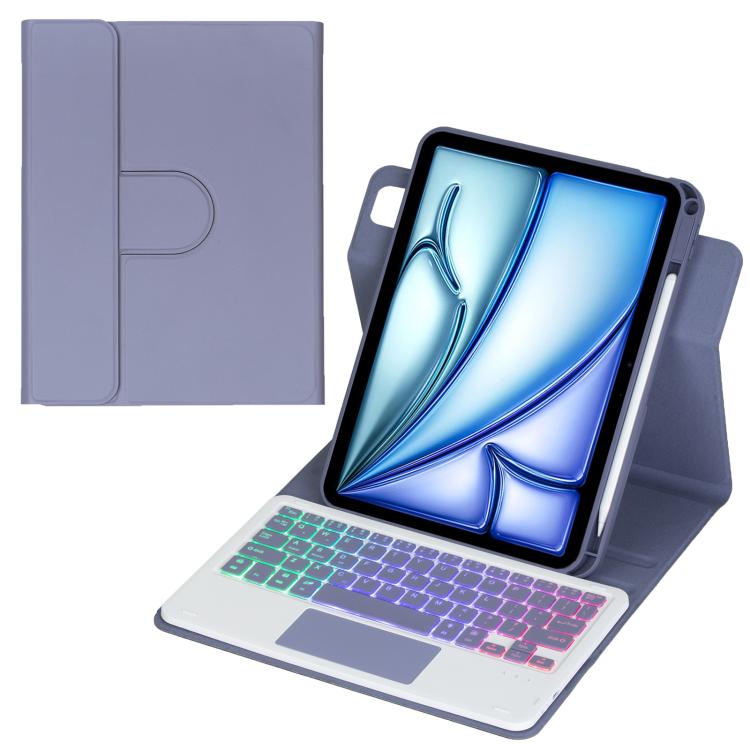360-degree Rotation Backlight Bluetooth Keyboard Leather Tablet Case with Touchpad, For iPad Pro 11 2025 / 2024, For iPad 2025 / 2022, For iPad Air 11 2025 / iPad Pro 11 2022, For iPad 10.2 2021 / 2019 / iPad Air 3