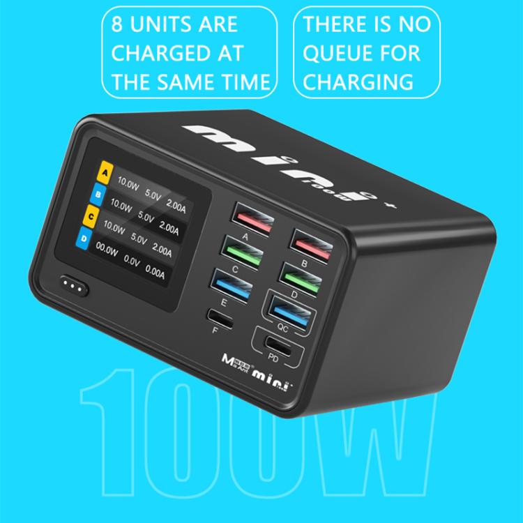 شاحن متعدد الوظائف MaAnt Dianba Mini 75W بثمانية منافذ PD يدعم الشحن السريع PD، قابس الاتحاد الأوروبي MaAnt Dianba Mini