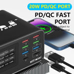 شاحن متعدد الوظائف MaAnt Dianba Mini 75W بثمانية منافذ PD يدعم الشحن السريع PD، قابس الاتحاد الأوروبي MaAnt Dianba Mini
