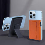 Magnetic Automatic Pop-up Mobile Phone Holder RFID Card Slots