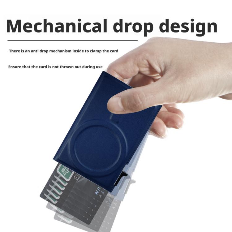 Magnetic Automatic Pop-up Mobile Phone Holder RFID Card Slots
