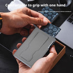 Magnetic Automatic Pop-up Mobile Phone Holder RFID Card Slots