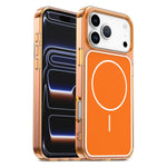 غطاء هاتف مغناطيسي هجين من PC وTPU بلون Color Shield، لهاتف iPhone 17 Pro Max، iPhone 17 Pro