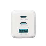 JOYROOM JR-TG10 65W GaN Dual Type-C, USB 3-Port Charger with Type-C to 8 Pin Cable, UK Plug