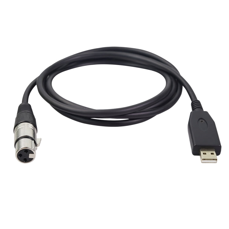 كابل تسجيل ميكروفون USB إلى XLR أنثى US18، 2م، 3م