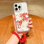 Horse Year Acrylic Magnetic Full Coverage Phone Case with Lanyard, For iPhone 13, For iPhone 12, For iPhone 12 Pro Max, For iPhone 12 Pro
