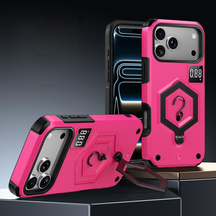 Hexagon Armor Magnetic Holder Weighing Scale Phone Case, For iPhone 17 Pro Max, For iPhone 17 Pro, For iPhone 17, For iPhone Air, For iPhone 16 Pro Max, For iPhone 16 Pro