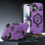 Hexagon Armor Magnetic Holder Weighing Scale Phone Case, For iPhone 17 Pro Max, For iPhone 17 Pro, For iPhone 17, For iPhone Air, For iPhone 16 Pro Max, For iPhone 16 Pro
