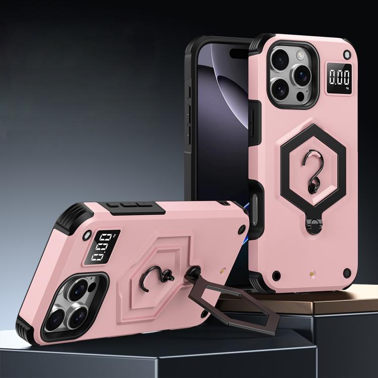 Hexagon Armor Magnetic Holder Weighing Scale Phone Case, For iPhone 17 Pro Max, For iPhone 17 Pro, For iPhone 17, For iPhone Air, For iPhone 16 Pro Max, For iPhone 16 Pro