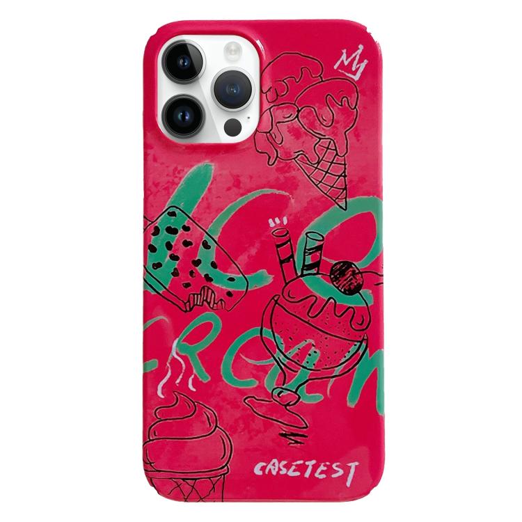 Painted Pattern PC Phone Case, For iPhone 16 Pro Max
