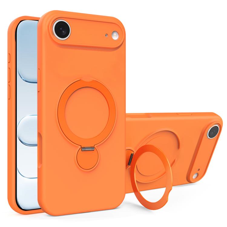 Liquid Silicone MagSafe Holder Phone Case, For iPhone 17 Pro Max, For iPhone 17 Pro, For iPhone 17, For iPhone Air