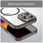 غطاء هاتف مقاوم للصدمات مع وسادة هوائية من TPU هجين وPC مع MagSafe، لجهاز iPhone 15