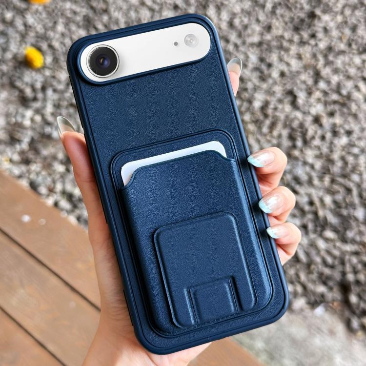 Square Folding Card Bag Holder Phone Case, For iPhone 17 Pro Max, For iPhone 17 Pro, For iPhone 17, For iPhone Air, For iPhone 16 Pro Max, For iPhone 16 Pro